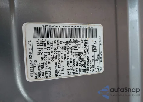 2010 Nissan Rogue S z USA, uszkodzony, nr VIN JN8AS5MT7AW026369